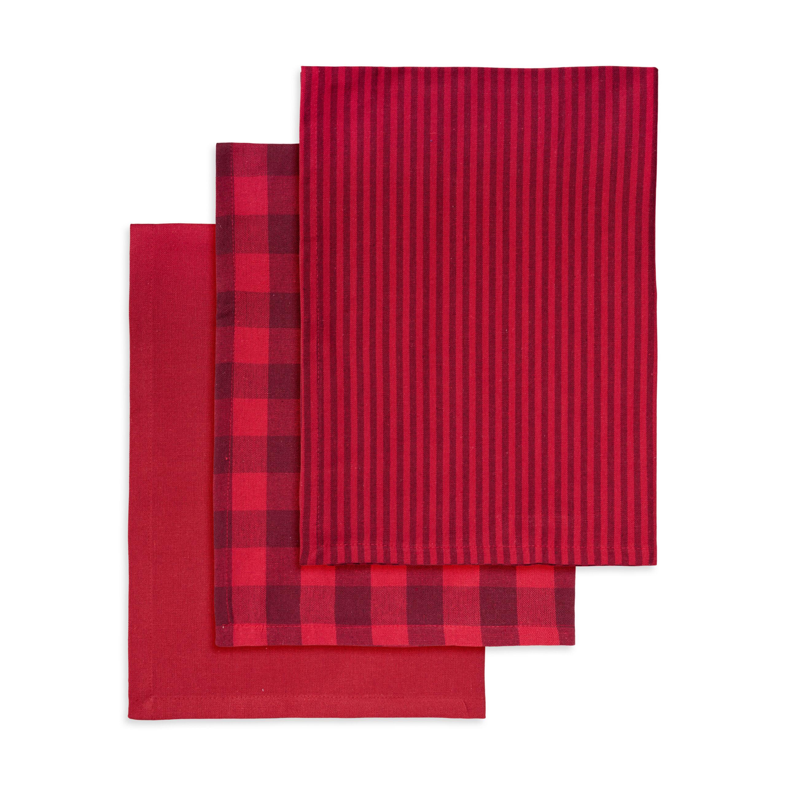 Engholm Textiles - Viskestykke Recycle 50X70 cm, 3 stk, Cayenne