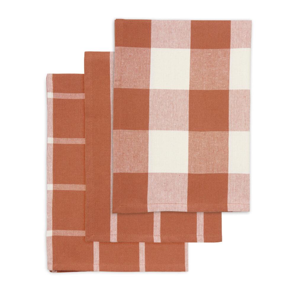 Viskestykker 3 Stk 50x70cm, Royal Rust