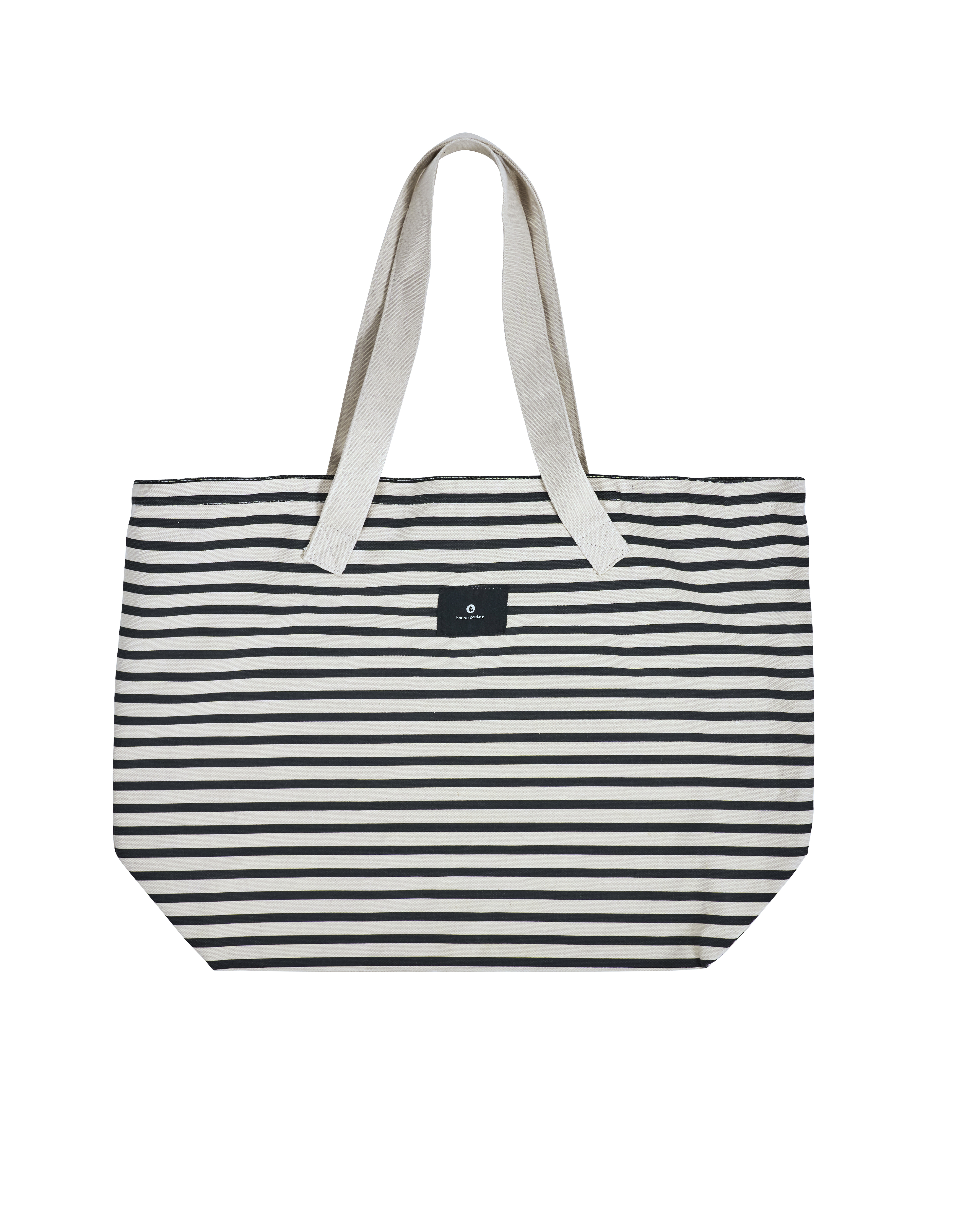 House Doctor - Taske, Caa, Sort, Råhvid billede