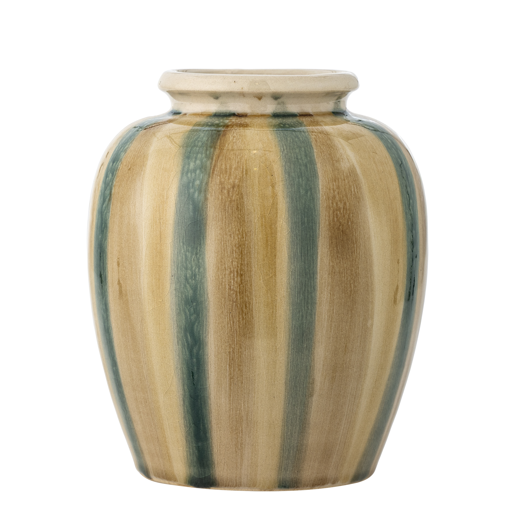 Bloomingville - Rahima Vase, Multifarvet, Stentøj, D16,5xH20 cm