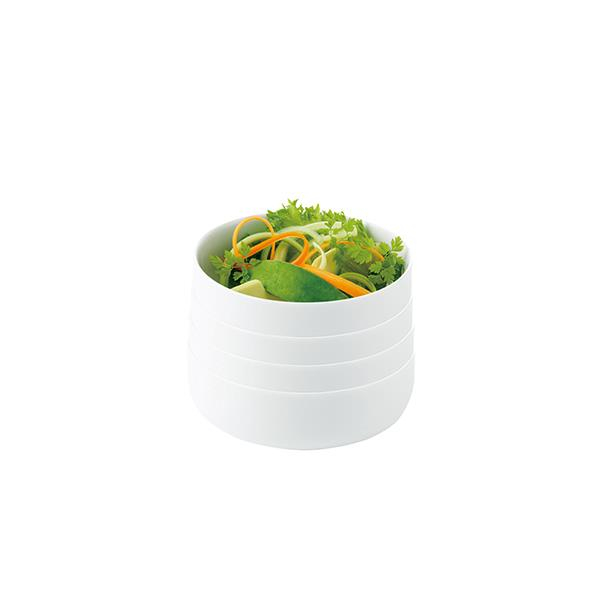 Se Aida - Atelier Super White -salatskål 4 stk hos Rikki Tikki Shop