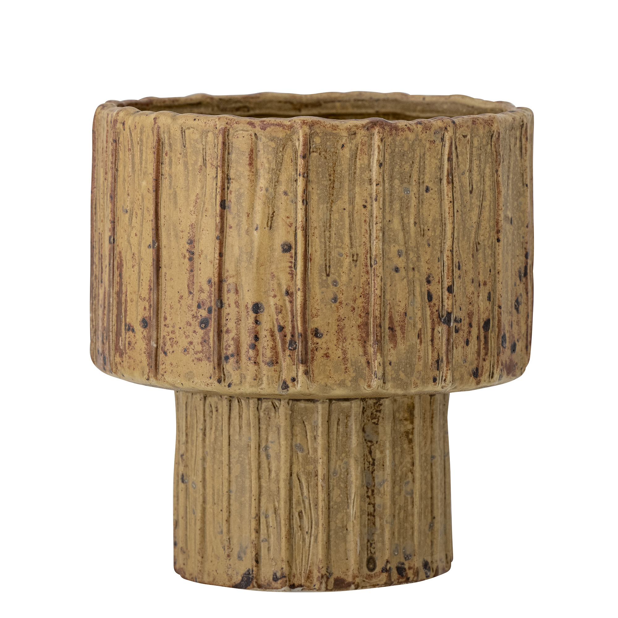 Bloomingville - Elitta Urtepotteskjuler, Brun, Stentøj