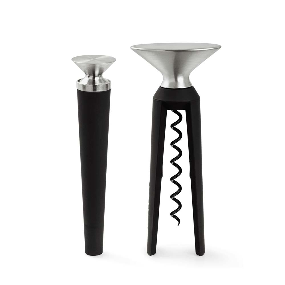 Grand Cru Oplukker og Proptrækker sort/stål Grand Cru Oplukker og Proptrækker sort/stål