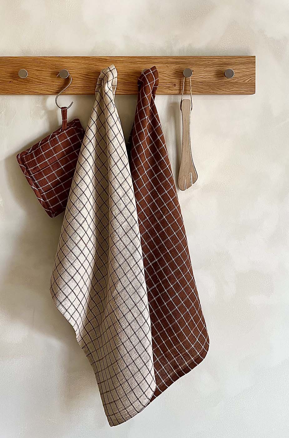 MOUD Home NORDIC grydelapper - brun/sand tern