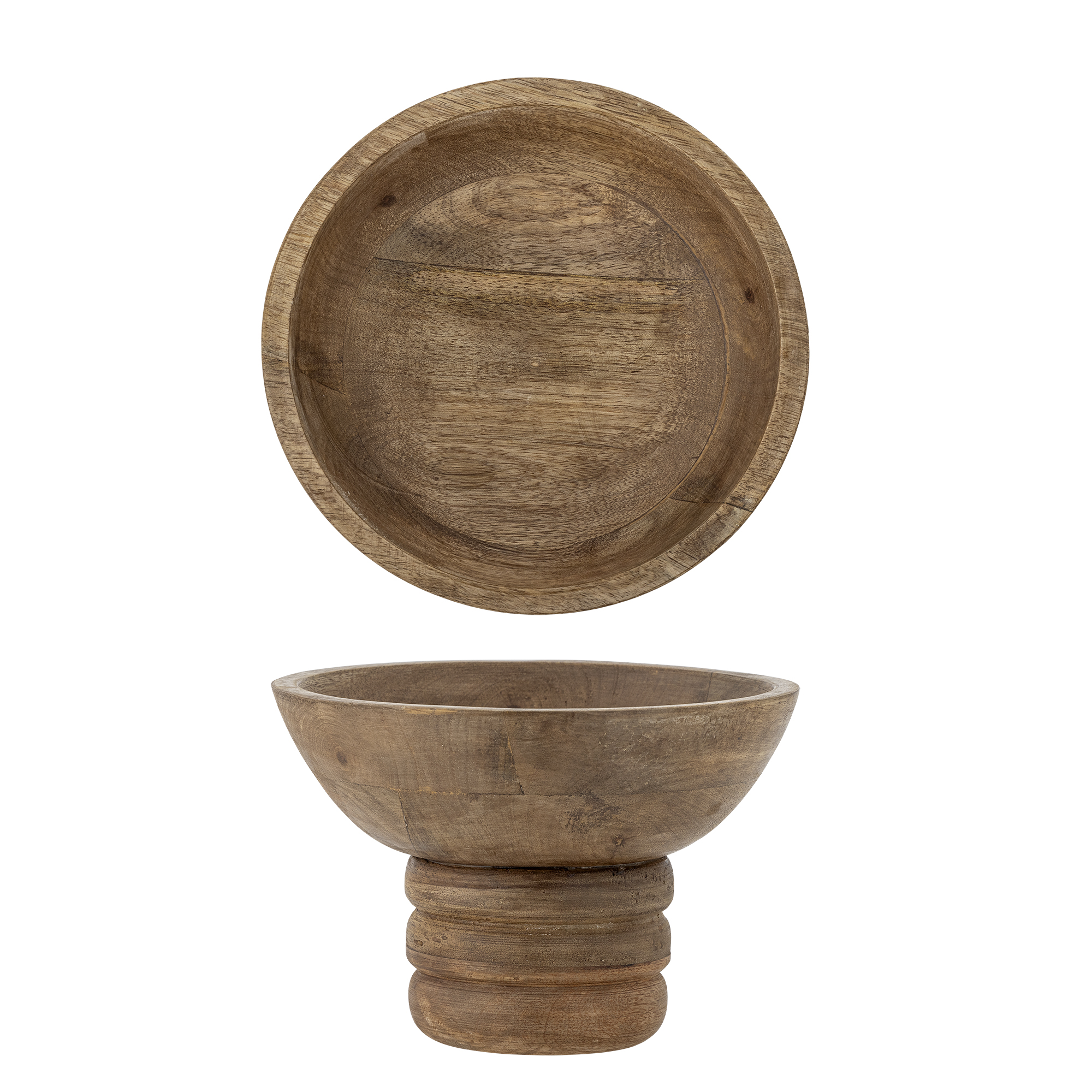 Bloomingville - Nanuka Opsats, Natur, FSC 100%® Mango, D20,5xH14,5 cm