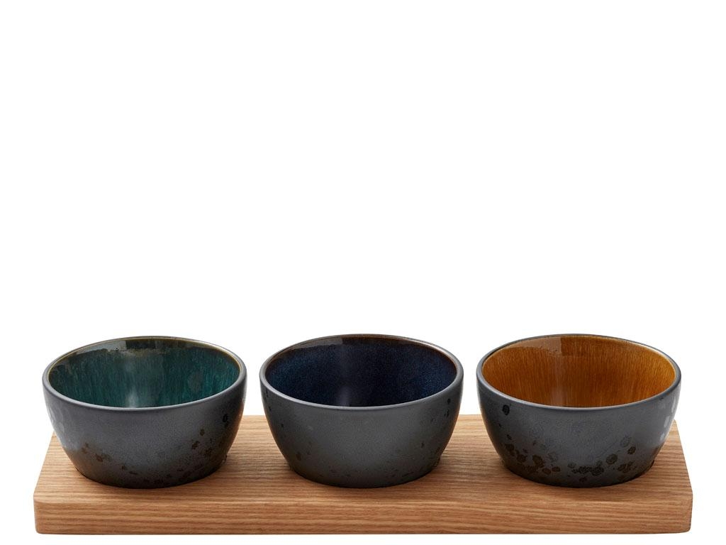 BITZ Cabaret 4 dele, lille, mørkblå/grøn/amber* BITZ Cabaret 4 dele, lille, mørkblå/grøn/amber*