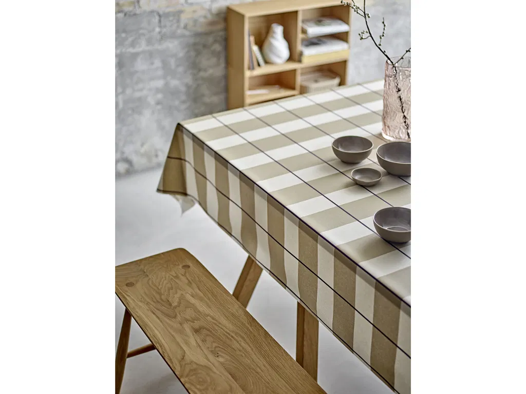 Södahl Akryldug med antislip Blocks Eucalyptus - i metermål