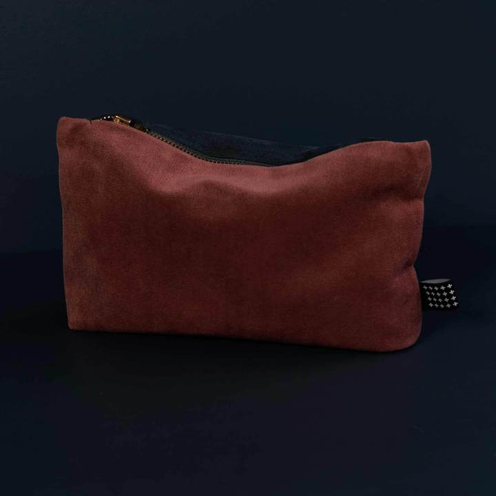 Venus kosmetikpung, 14x23 cm, rødbrun/blå* Venus kosmetikpung, 14x23 cm, rødbrun/blå*