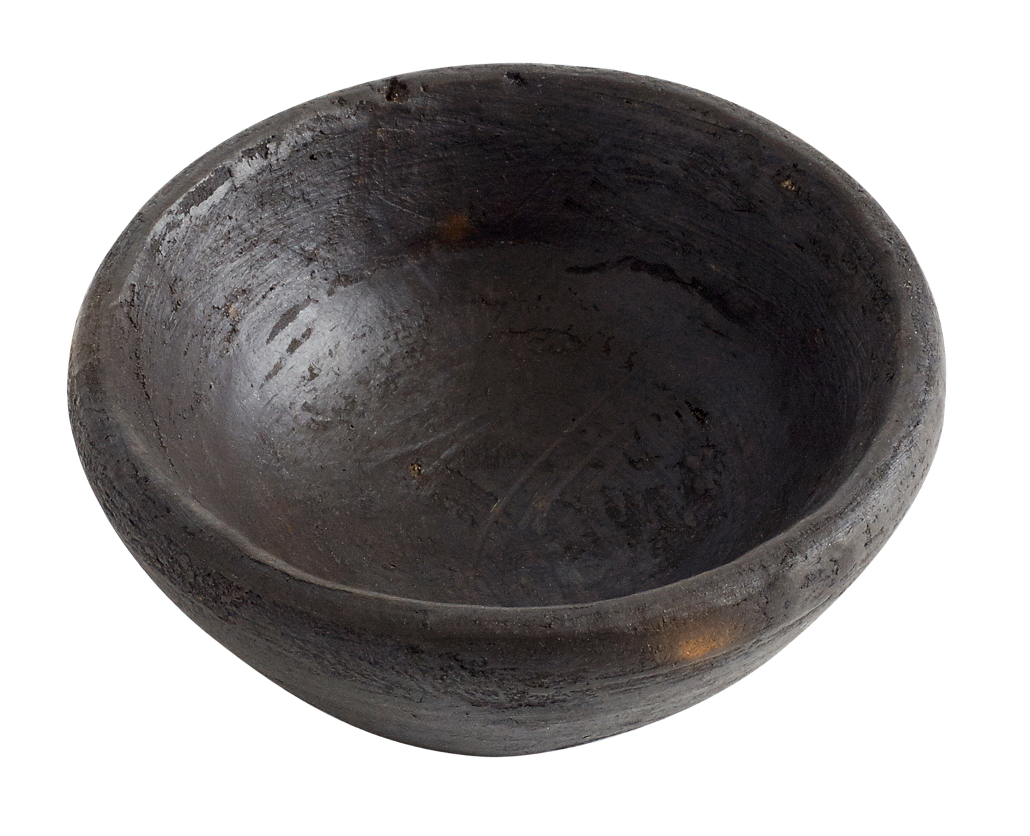 Hazel Dipskål - Brun/Sort, Ø6,5xH2,5 cm - Terrakotta - Brun/Sort
