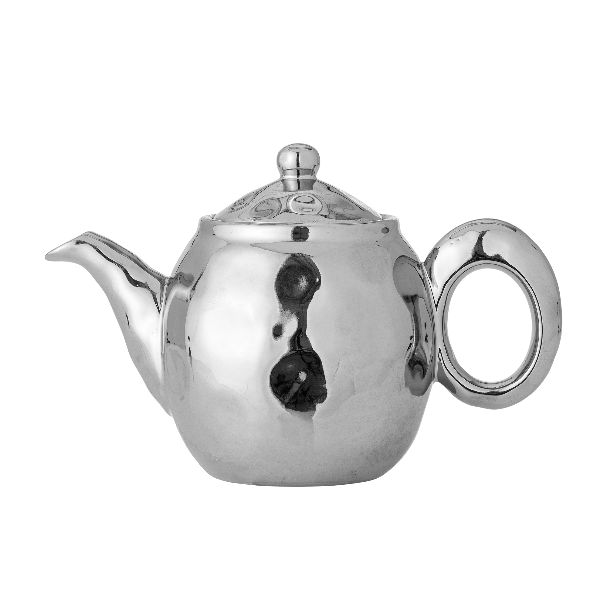 Bloomingville - Shine Tekande m/tesi, Sølv, Stentøj, D13,5xH16,5 cm