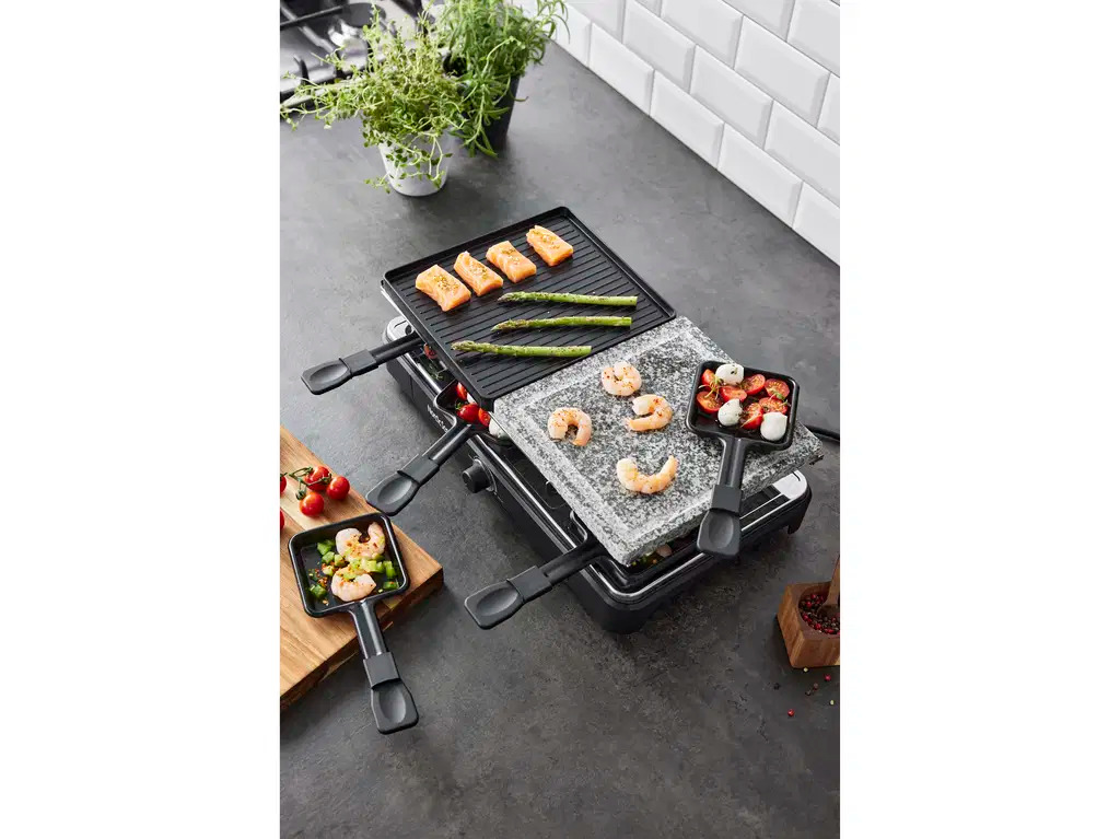 Nordic Sense Raclette 8 pers. 44 x 26 x 14 cm 1400 watt Sort