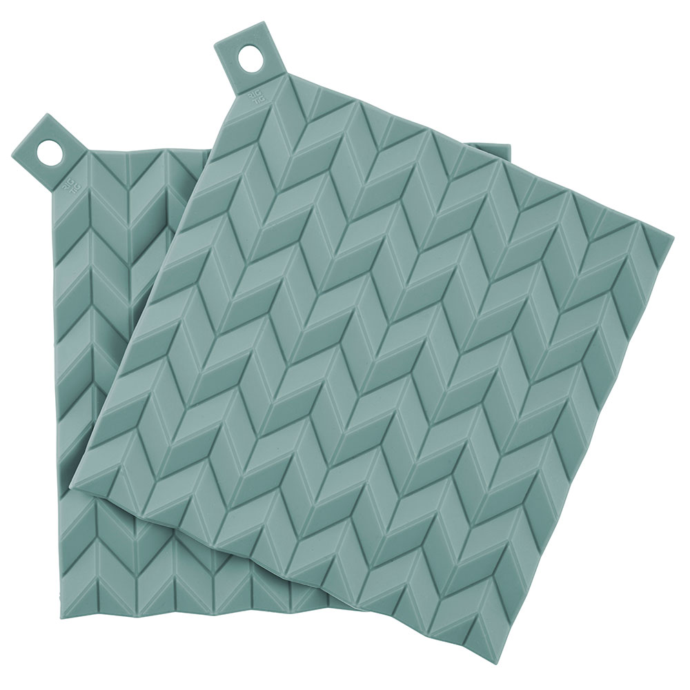 HOLD-ON grydelapper, 2 stk, dusty green HOLD-ON grydelapper, 2 stk, dusty green