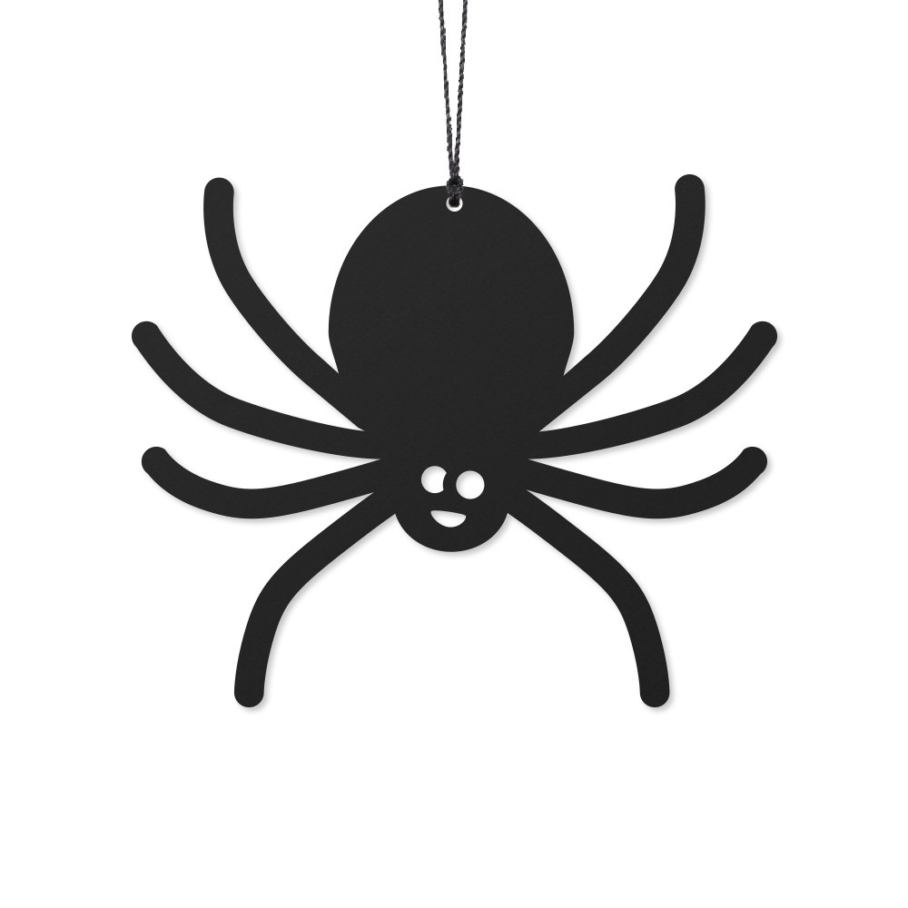 Halloween edderkop, sort – 2 stk.