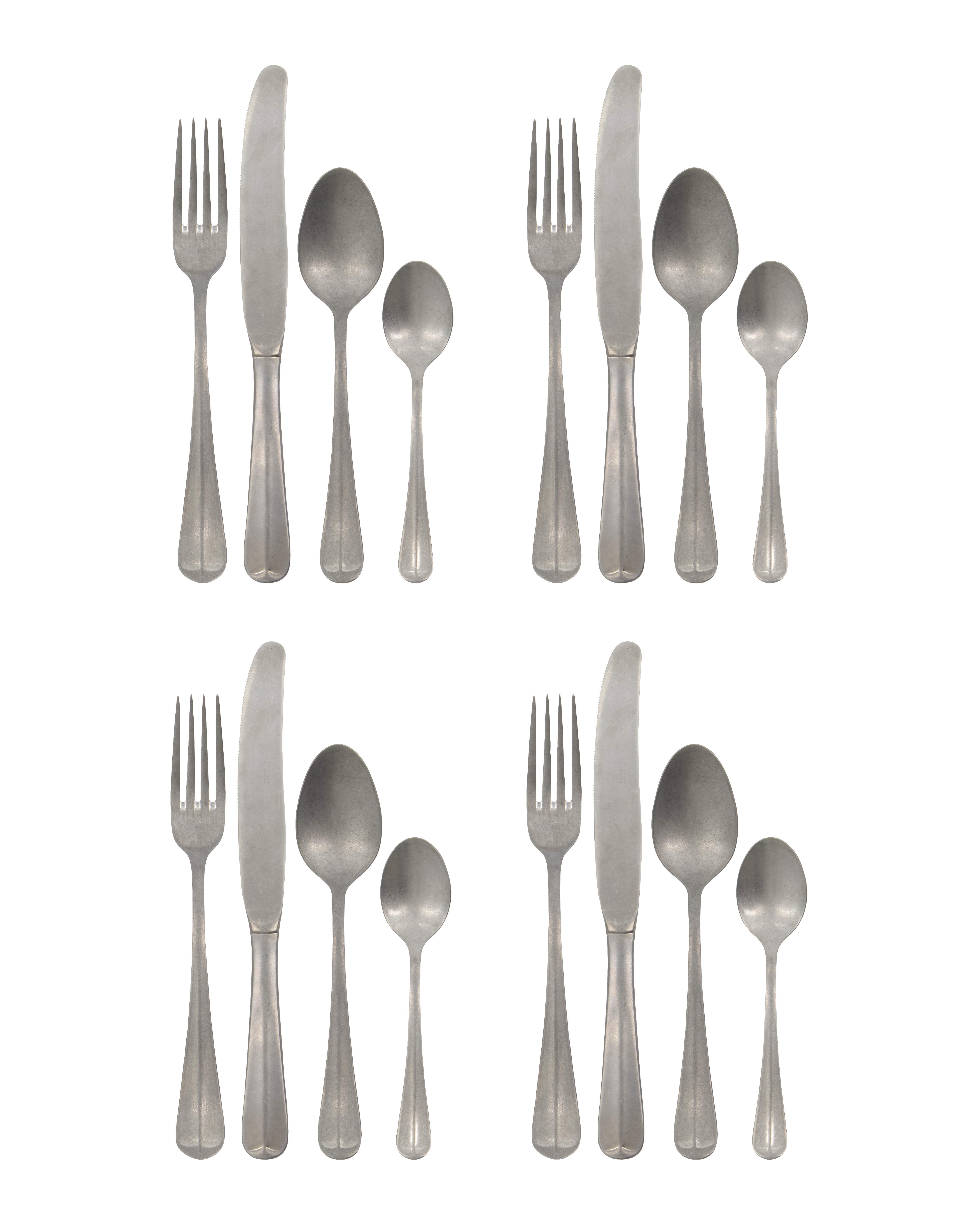 House Doctor - Bestiksæt, Mora, Sølv finish