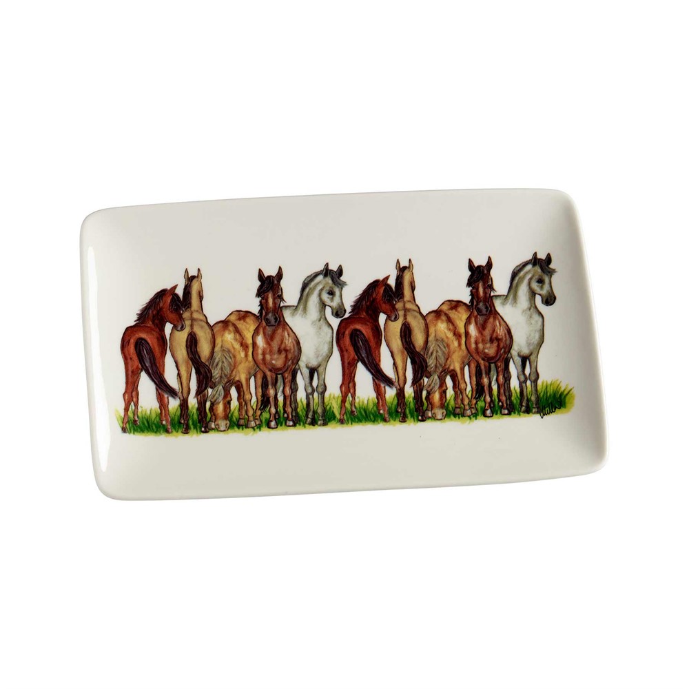 Nääsgränsgården - Plate Horse L.21cm, B.13cm