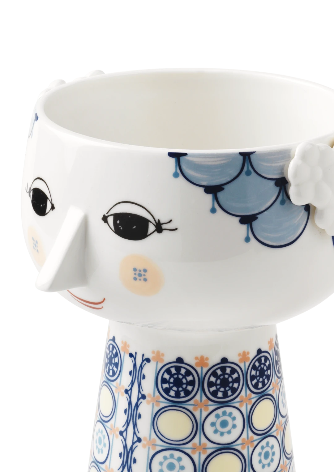Wiinblad Eva Vase H18,5 cm blå