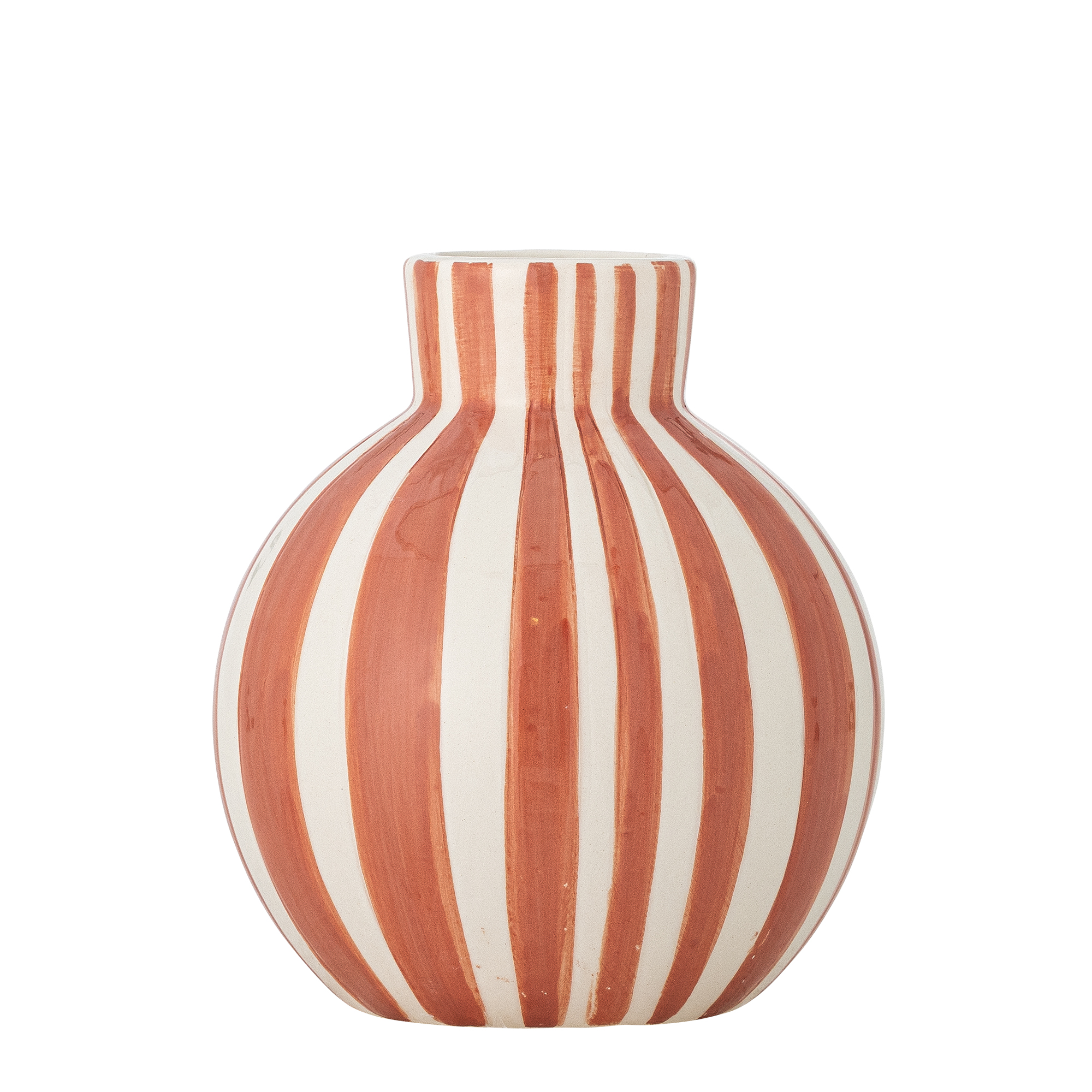 Bloomingville - Fian Vase, Orange, Keramik, D11xH11 cm