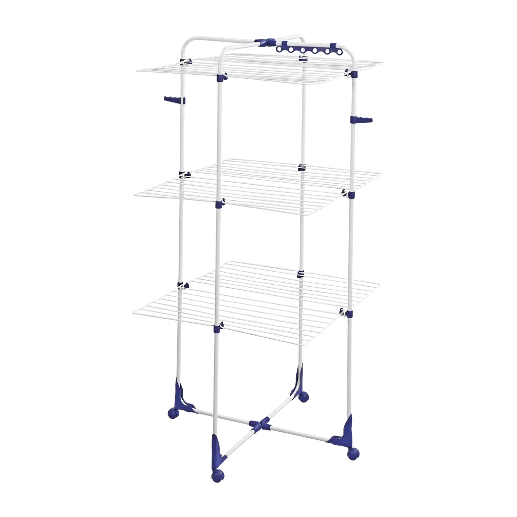 Leifheit Tower 340 - Tørrestativ med 3 hylder