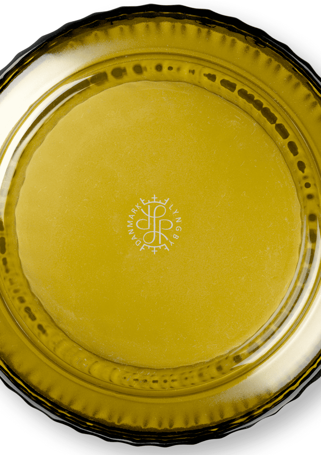 Lyngby Vase H25 cm olivengrøn mundblæst glas