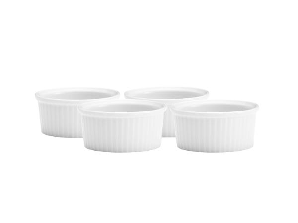 Pillivuyt - Serie Originale Ramekin lav nr. 1 Dia 9 x 4 cm 15 cl 4 stk. Hvid