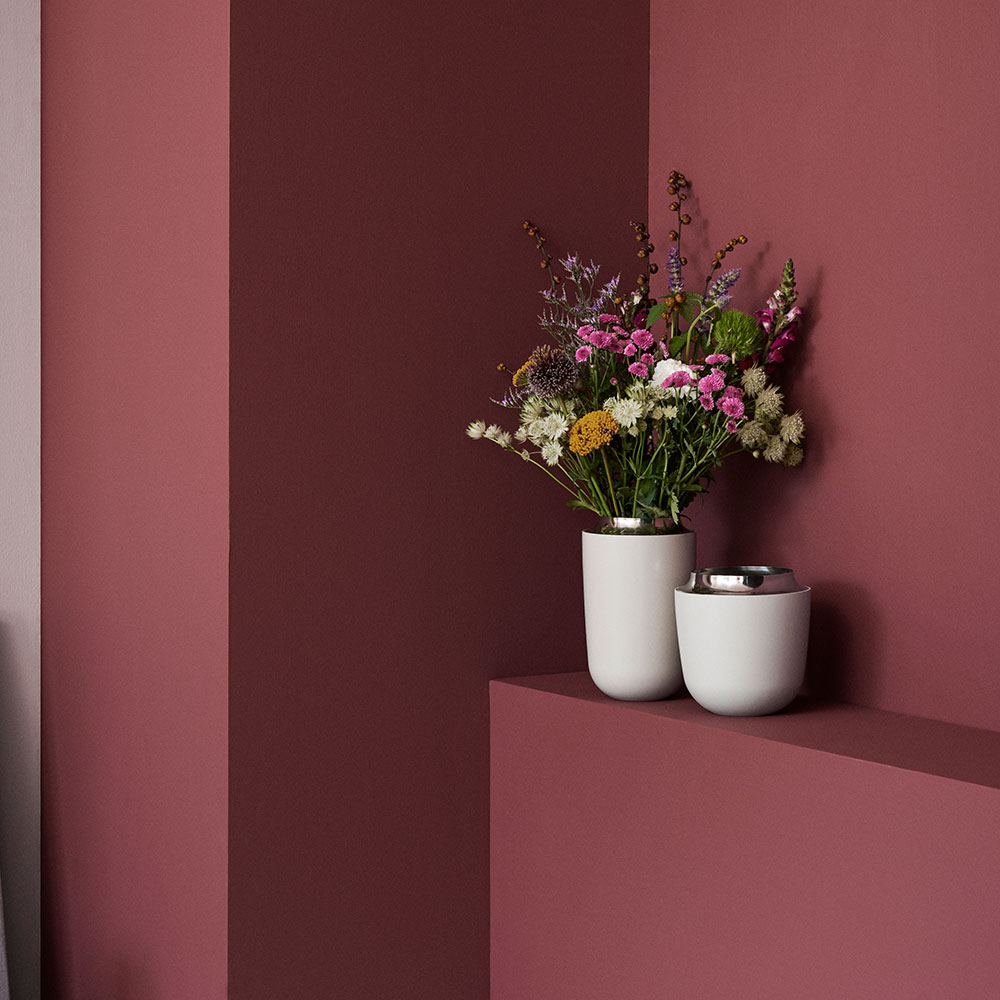 Concave vase, stor, sand* Concave vase, stor, sand*