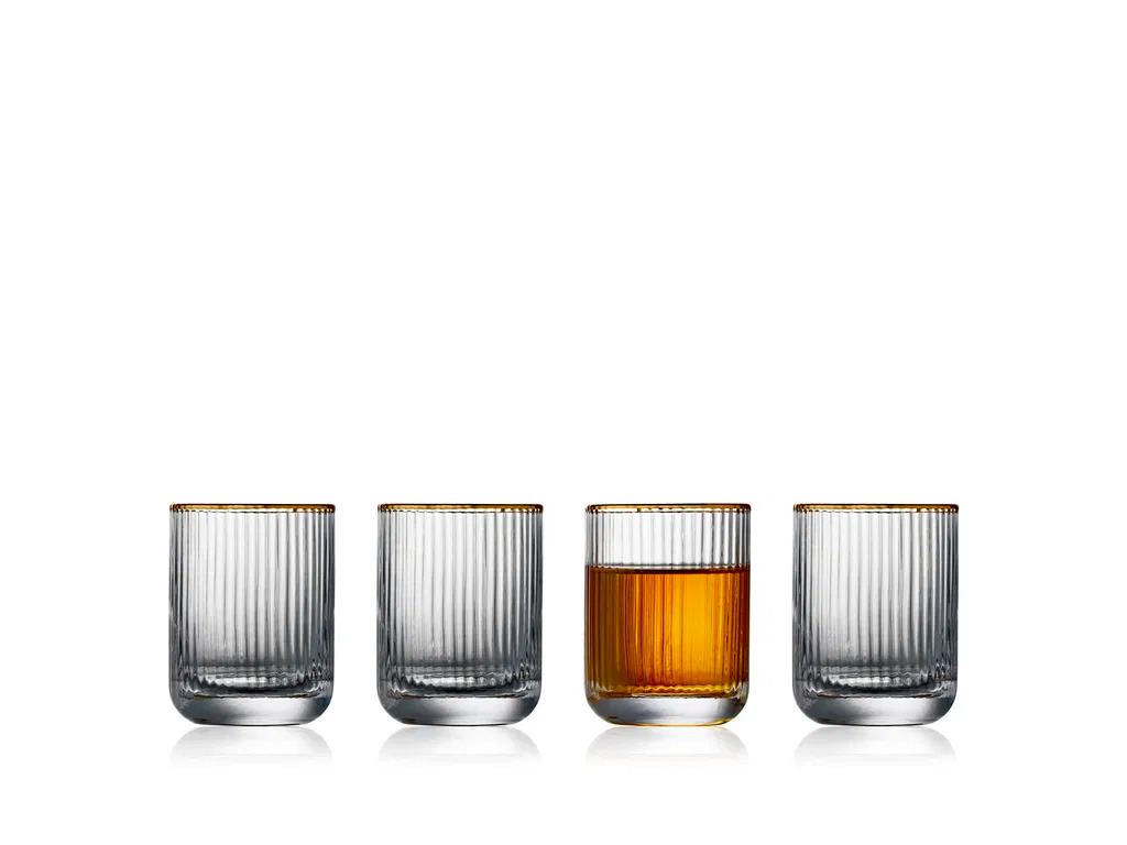 Lyngby Glas - Shotglas Palermo Gold 6 cl 6 stk.