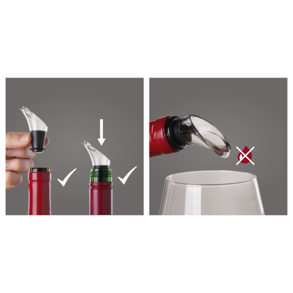 Vinsæt 5 Elegant Plus Vacuvin, Sort Vinsæt 5 Elegant Plus Vacuvin, Sort