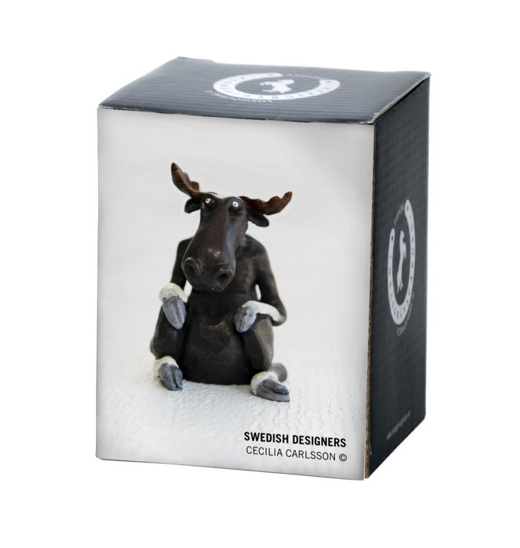 Nääsgränsgården - Elk sitting H.8cm