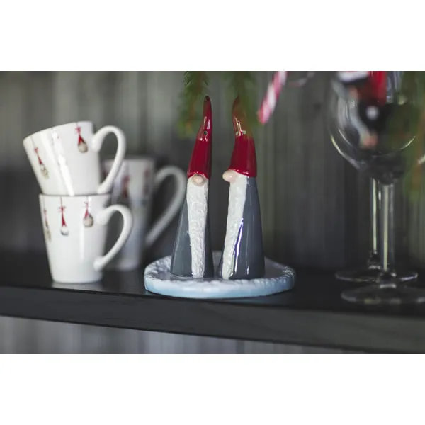 Salt og Peber sæt, Tall Santa H.14,5 cm