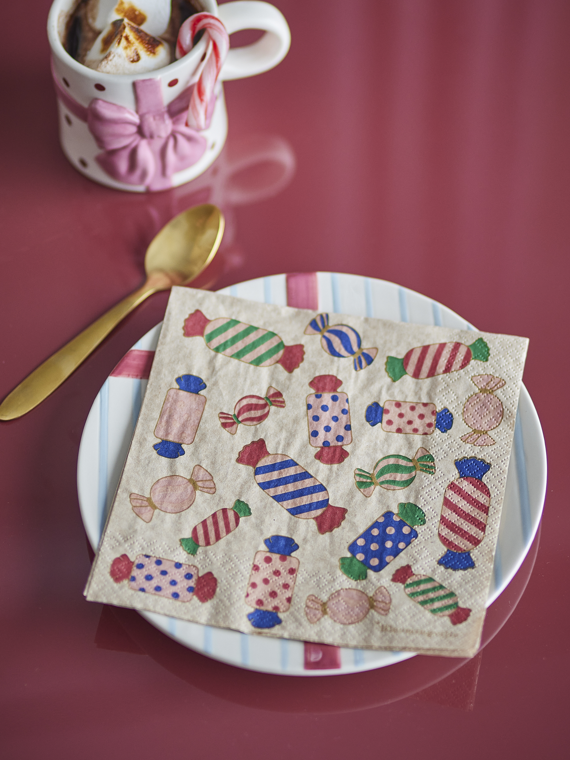 Caramella Serviet, Multifarvet, FSC®Recycled, Paper, L33xW33 cm, Pack of 20