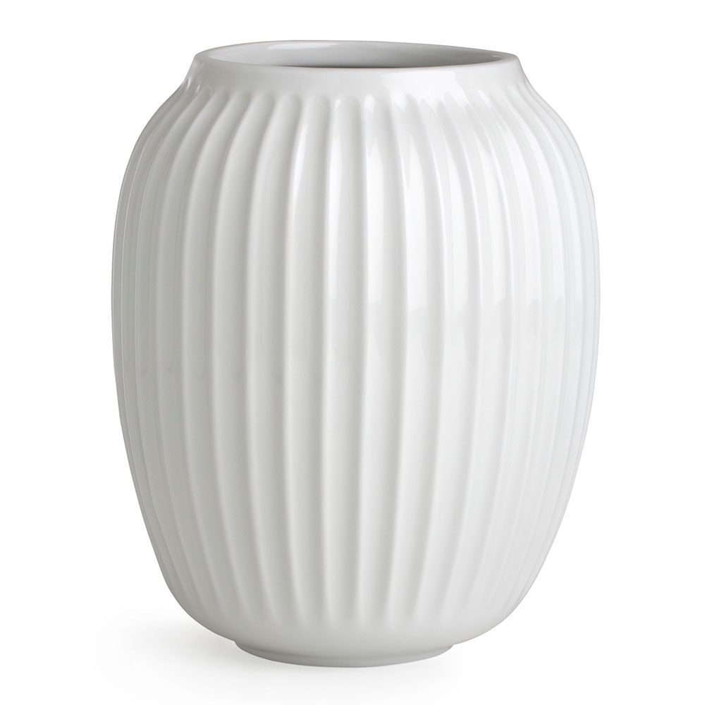 Hammershøi vase, 21 cm, hvid