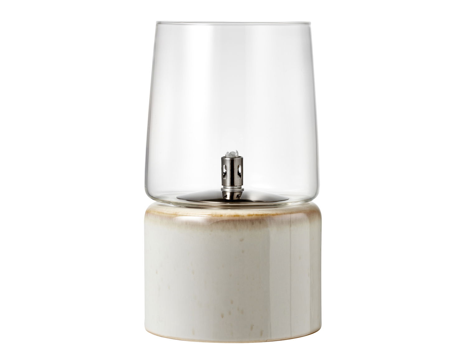 Christian Bitz - Olielampe Gastro Dia. 15 x 26 cm Creme Stentøj/Stål/Glas