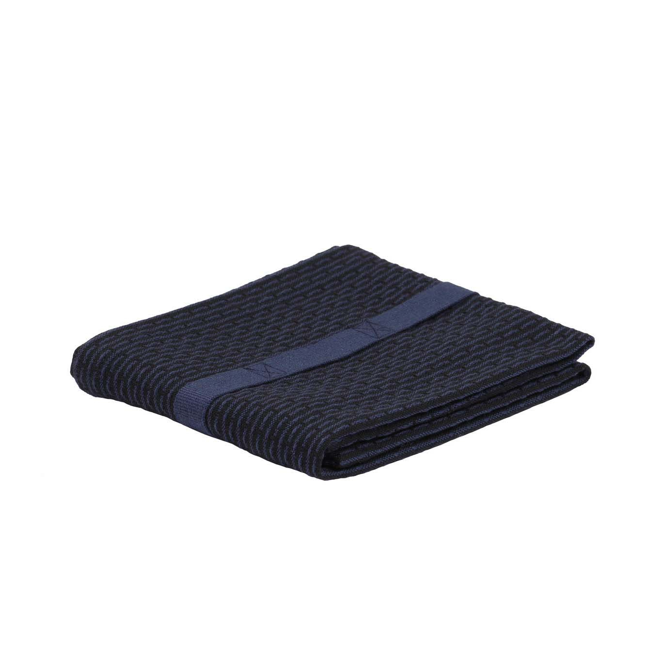 Håndklæde - Sort / mørkeblå 35 x 60 cm*
