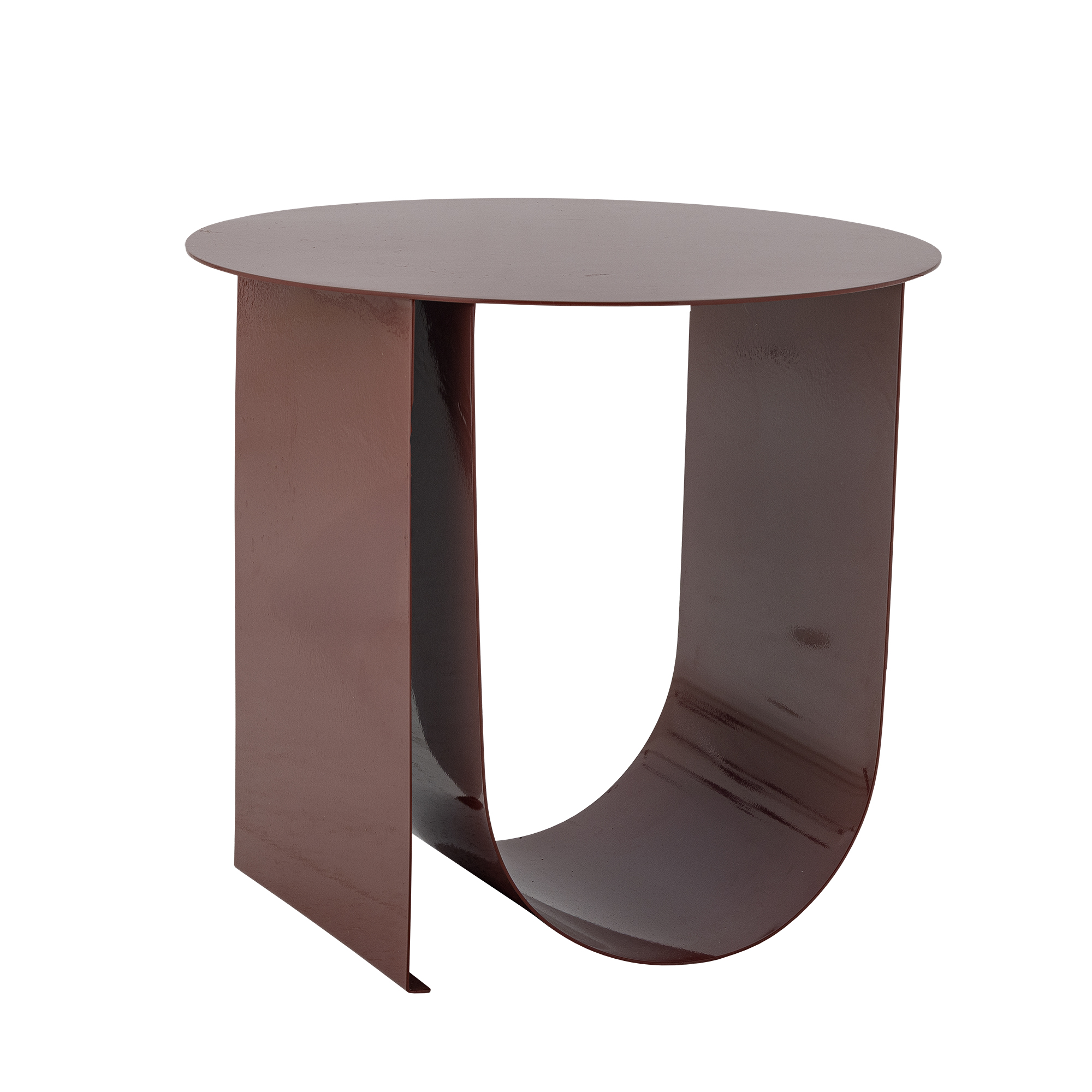 Bloomingville - Cher Sidebord, Rød, Metal, D43xH38 cm billede