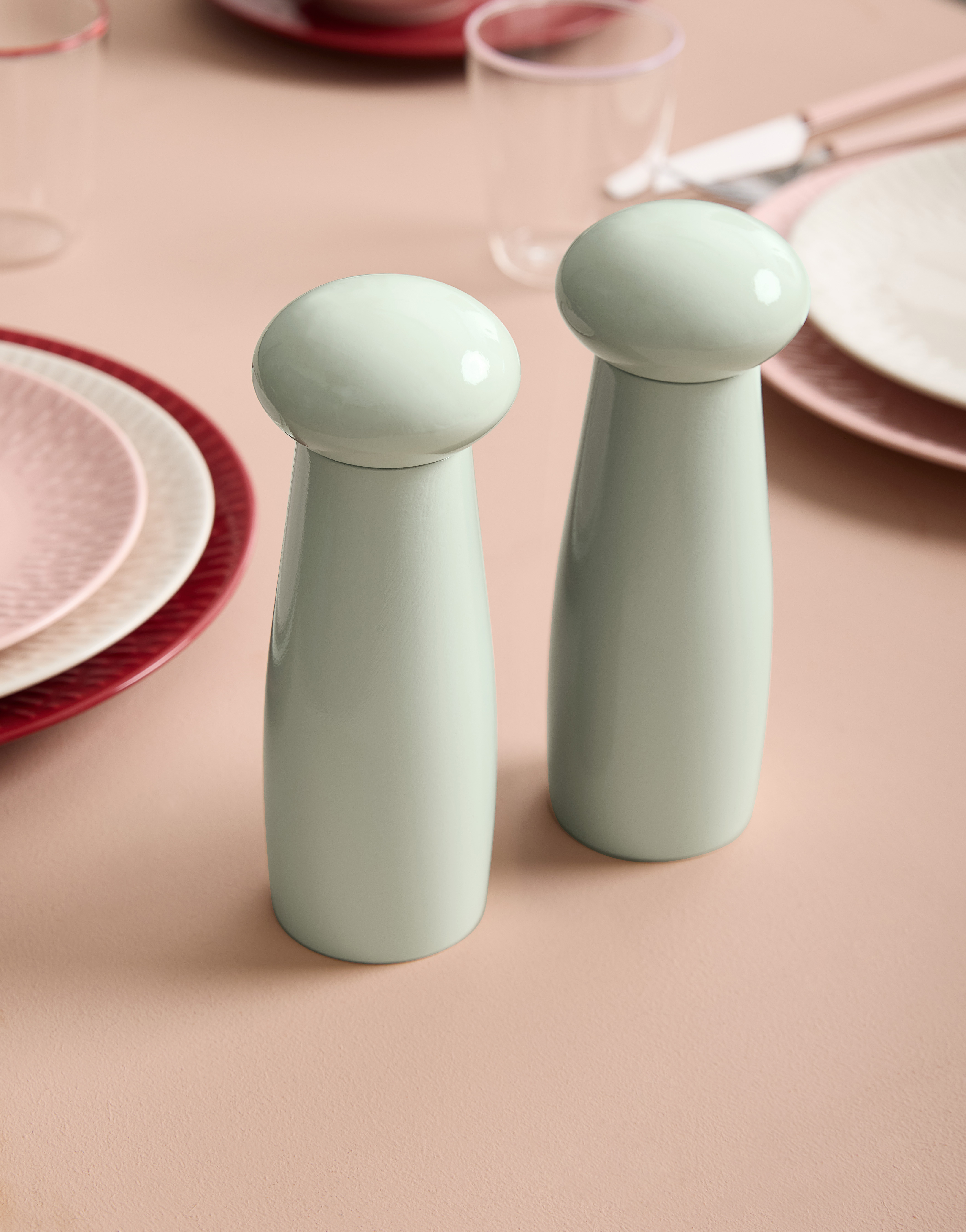 Aida - Confetti Pistachio - keramisk kværn H18xD6,5cm.