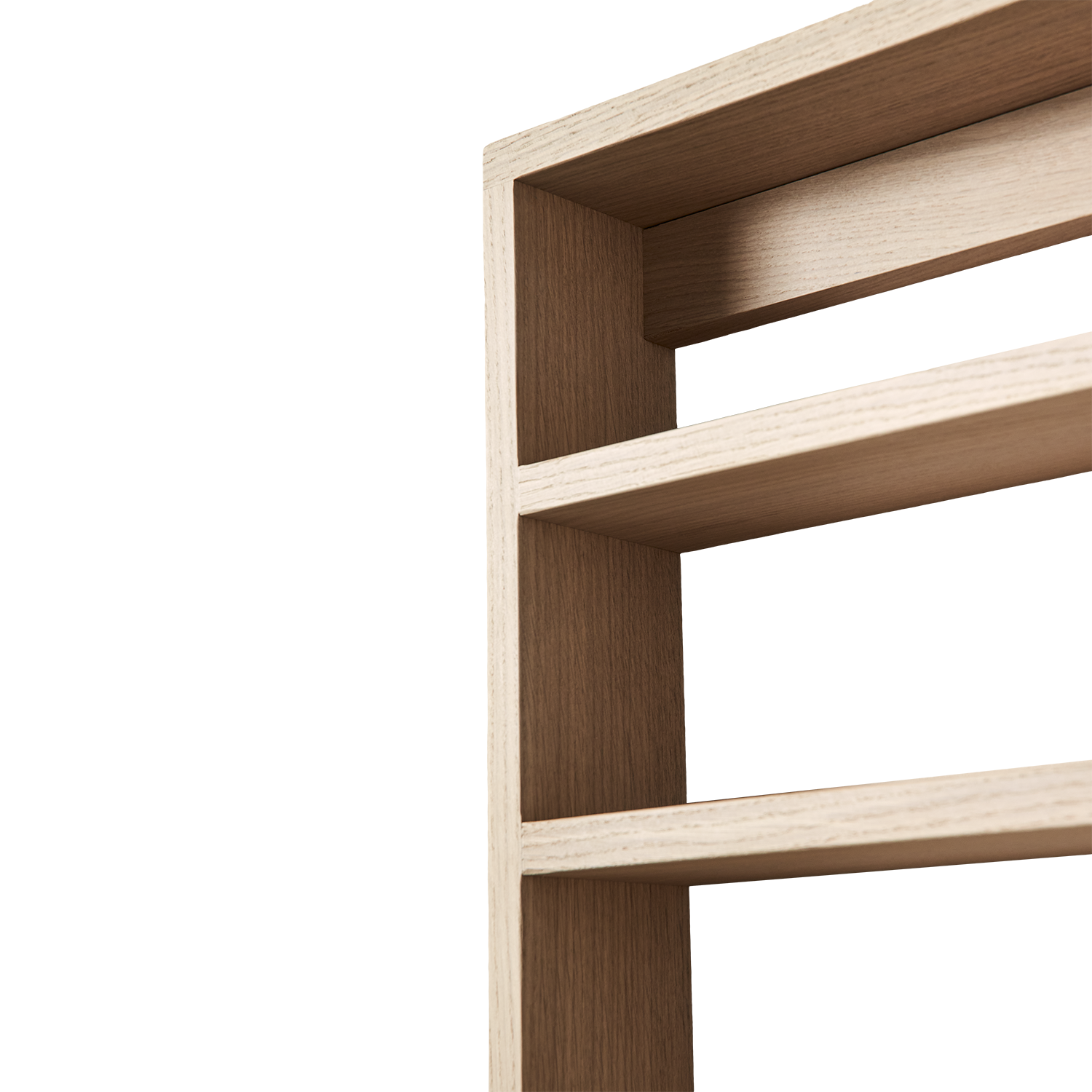 Andersen Furniture - A-Podium Shelf - Hvidpigm. , L52xD10xH70cm - 100% Massiv Eg - Hvidpigm Mat Lak