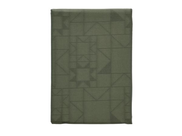 Juledug 140x370 Star Damask Forest green