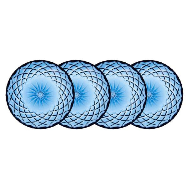 Lyngby Glas Sorrento Asiet Dia 16 cm 4 stk. Blå Lyngby Glas Sorrento Asiet Dia 16 cm 4 stk. Blå