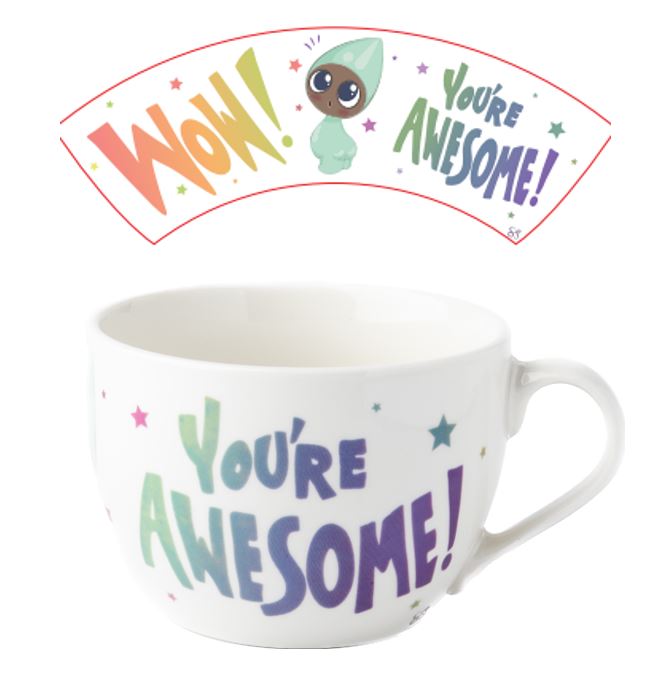 Nääsgränsgården - Mug Wow you are awesome H.8cm, 49cl