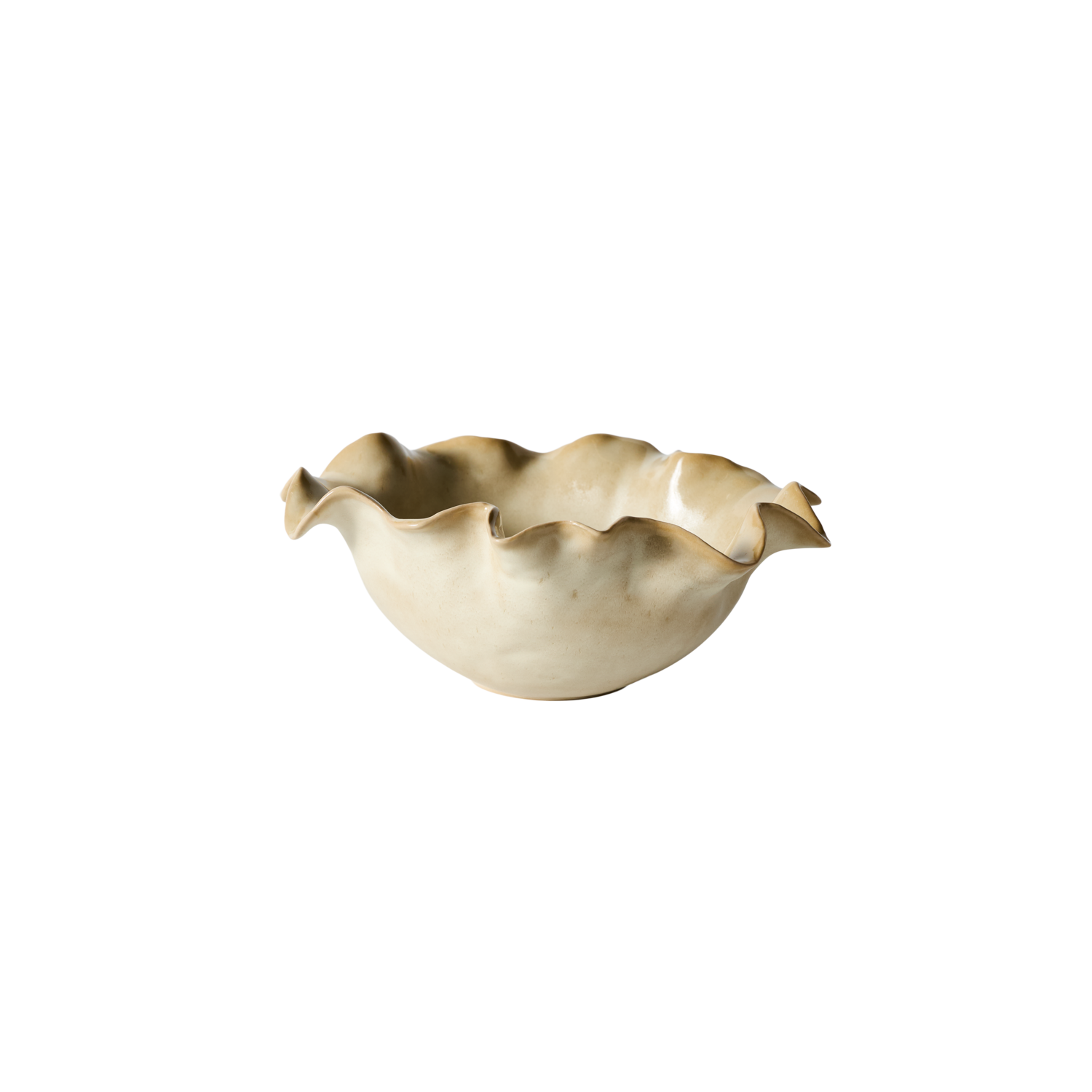 Muubs - Saku Serveringsskål M - Creme, L24xD21xH9 cm