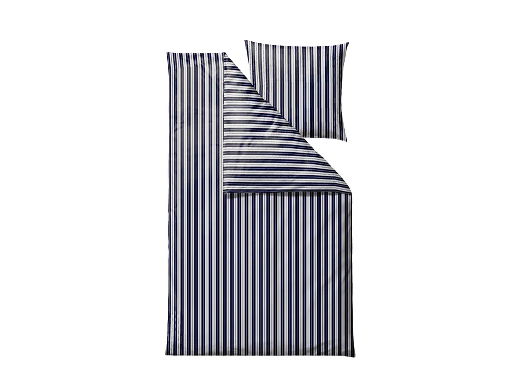 Södahl - Sengetøj 140 x 200 cm Flow Navy blue