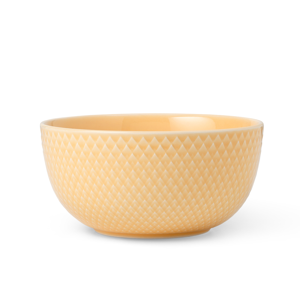 Lyngby Porcelæn - Rhombe Skål, 13 cm, sand billede