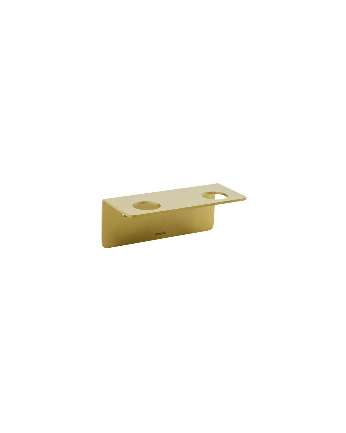 Meraki - Flaskeholder med 2 huller, , Børstet messing finish