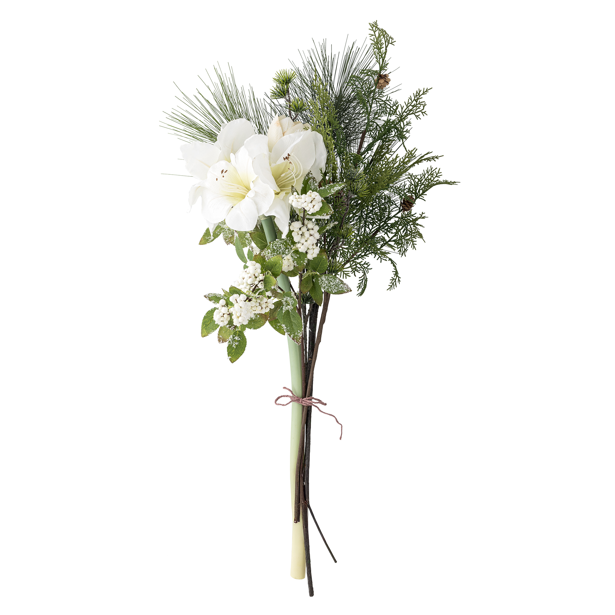 Bloomingville - Kristin Buket, Hvid, Kunstige Blomster, D40xH105 cm