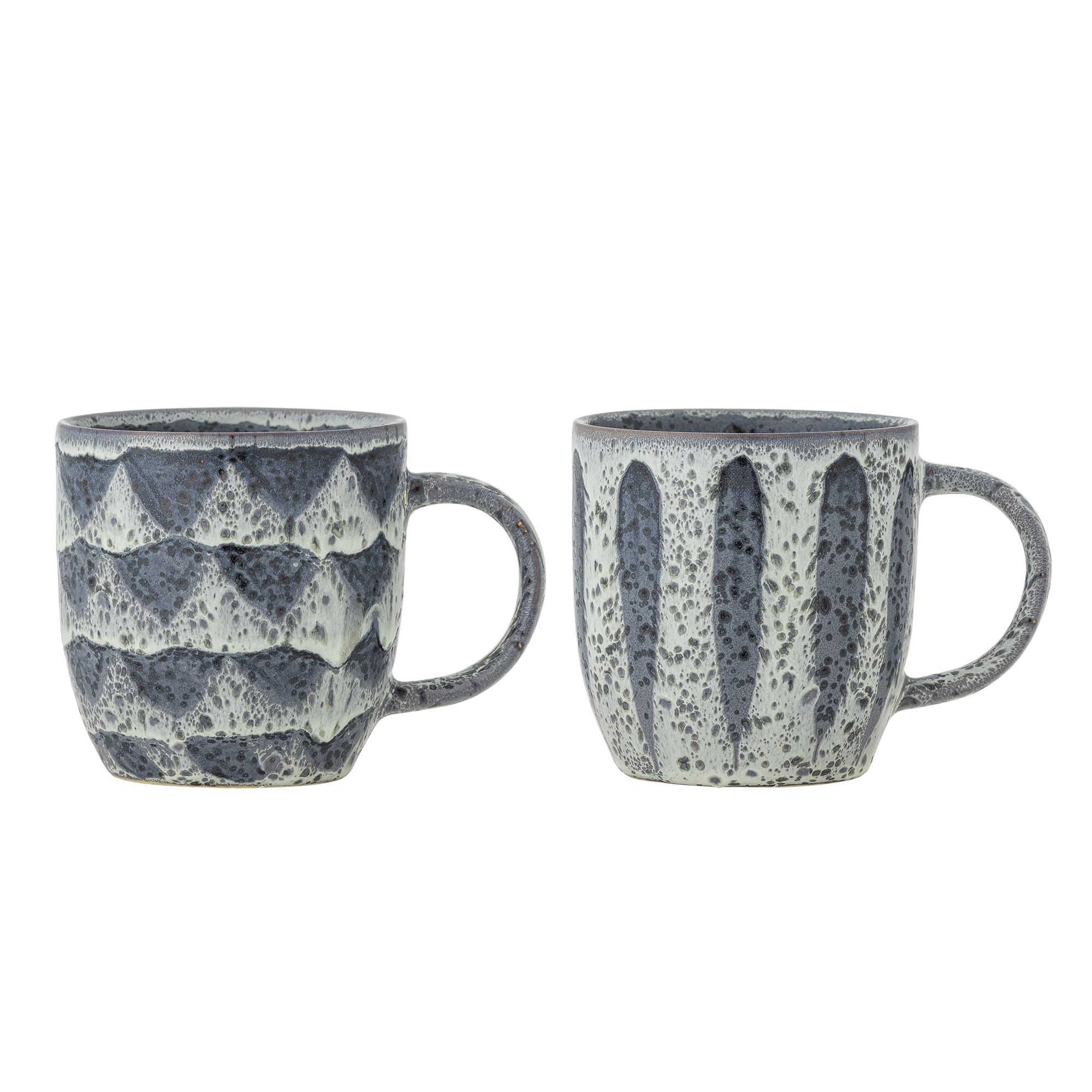 Creative Collection - Ramie Krus - Grå - Stentøj Keramik - 2 Stk.