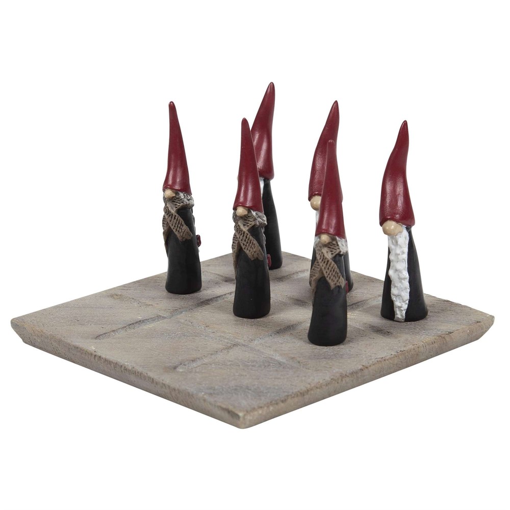 Nääsgränsgården - Tic-tac-toe Tall Santa and Mother 12x12cm