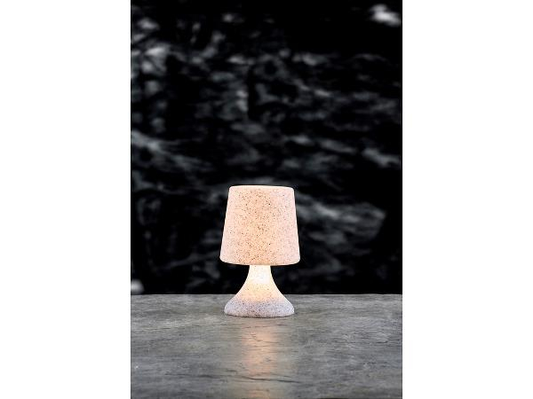 Villa Collection Midnat LED Loungelampe Dia 16 x 25,5 cm Transparent/Hvid