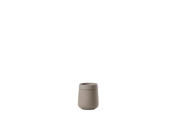 ZONE Denmark - Nova One Krukke med låg Dia 8,4 x 8 cm 290 ml Taupe billede