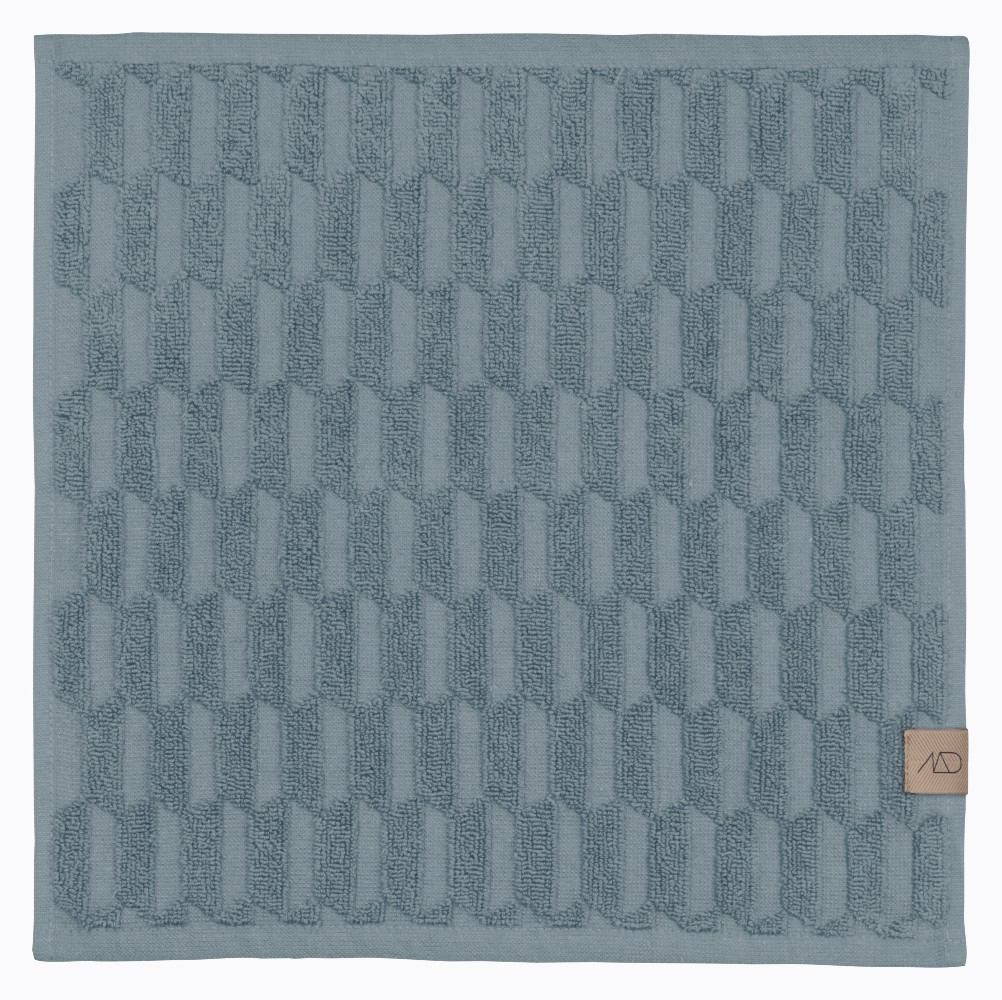 GEO Fingertip håndklæde, 30 x 30 cm, stone blue, 3 stk.