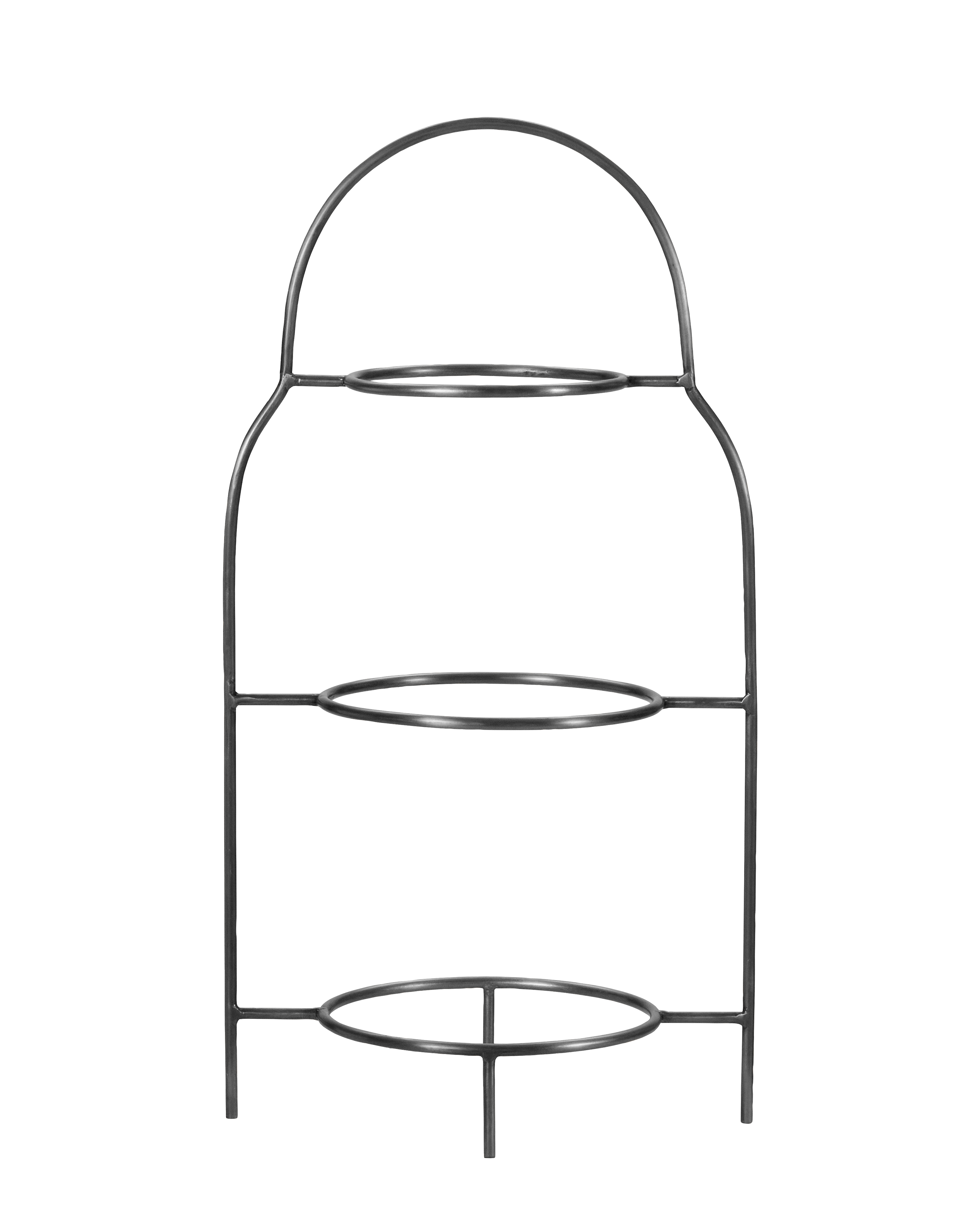 House Doctor - Tallerkenopsats, Sana, Sølv finish billede